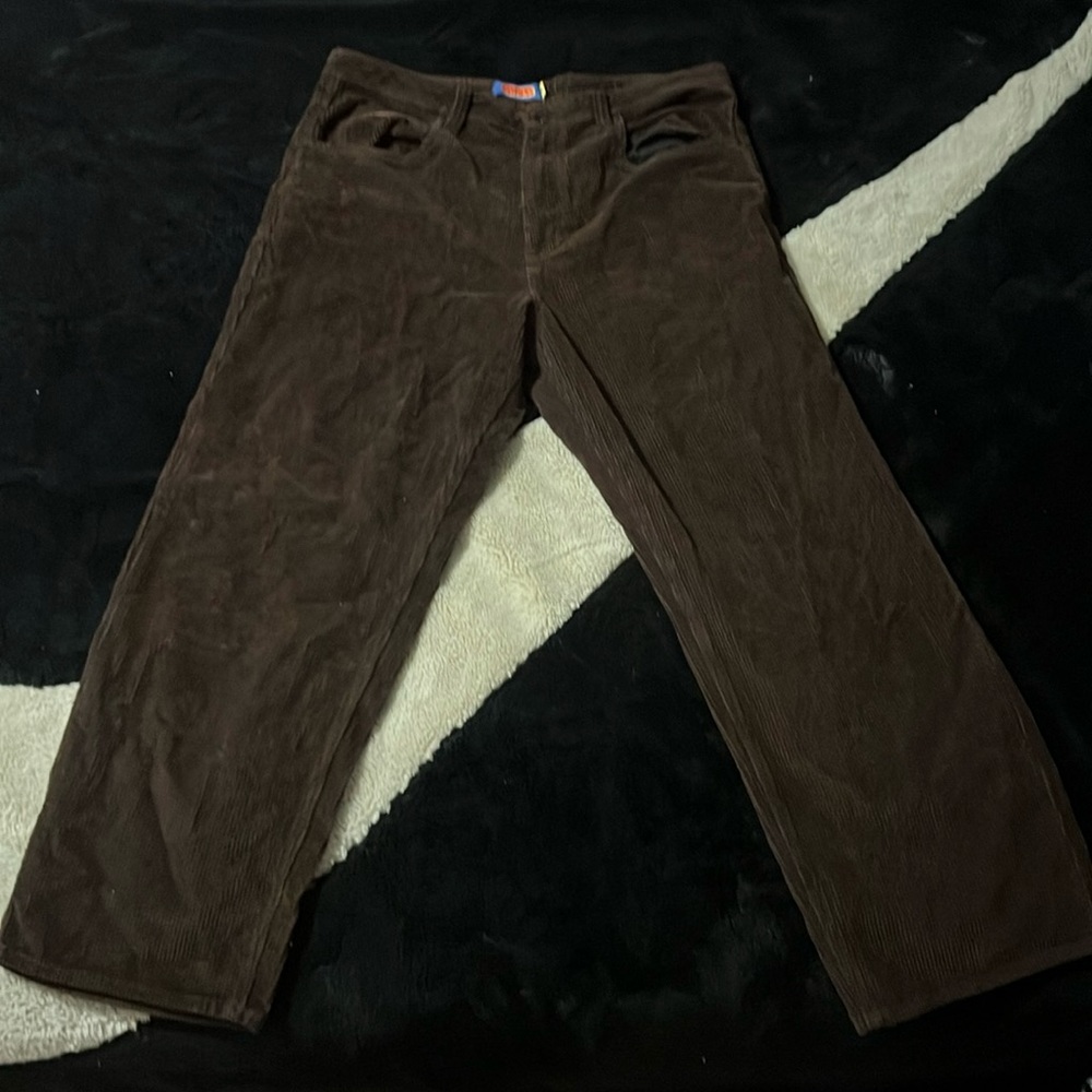 Brown corduroy empire pants